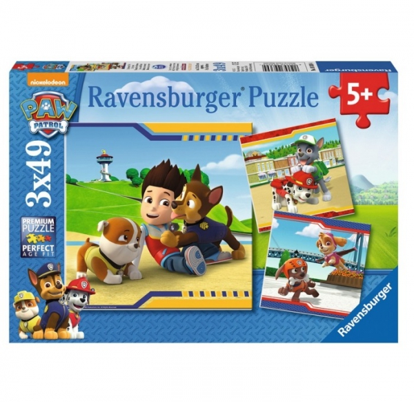 Mancs őrjárat puzzle 3x49 db - Ravensburger