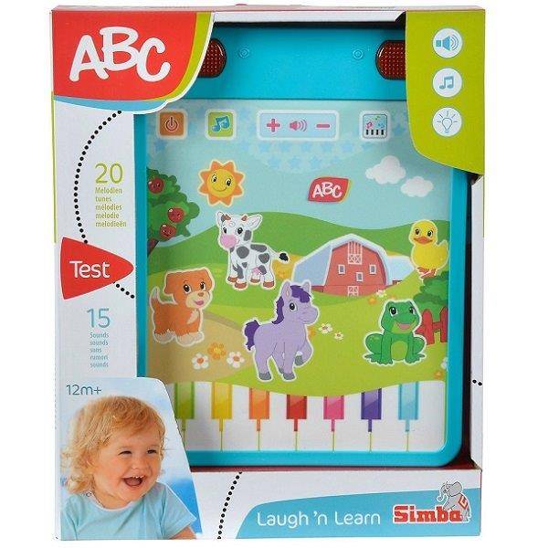 Simba ABC zenélő bébijáték állatos tablet