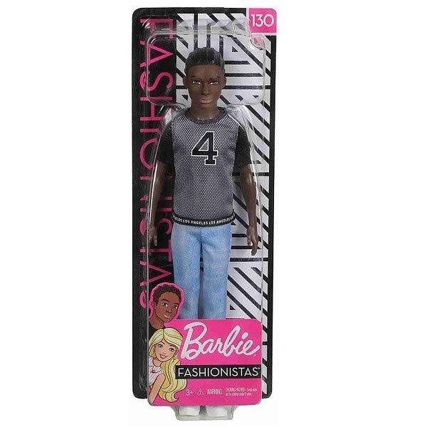 Barbie Fashionistas fiú baba (130) barna hajú néger baba