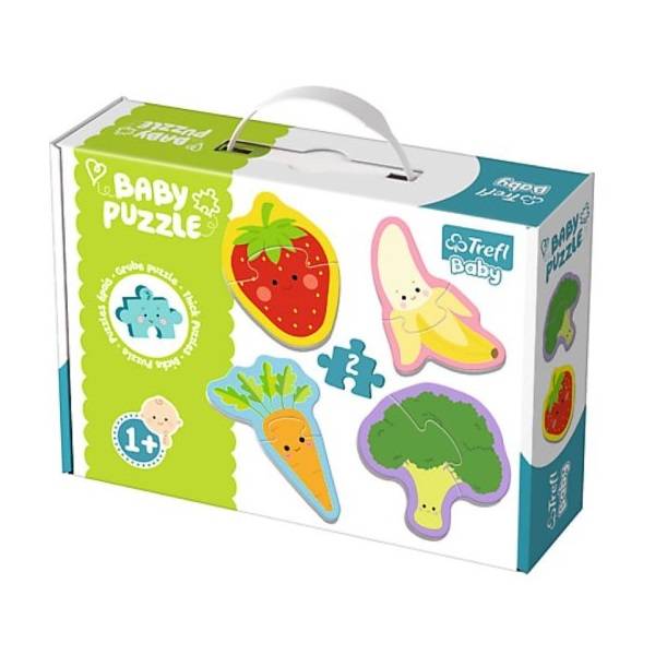 Első baby puzzle táskában – zöldségek és gyümölcsök