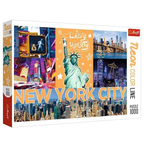 New York City puzzle 1000 db-os - Trefl Neon Color Line