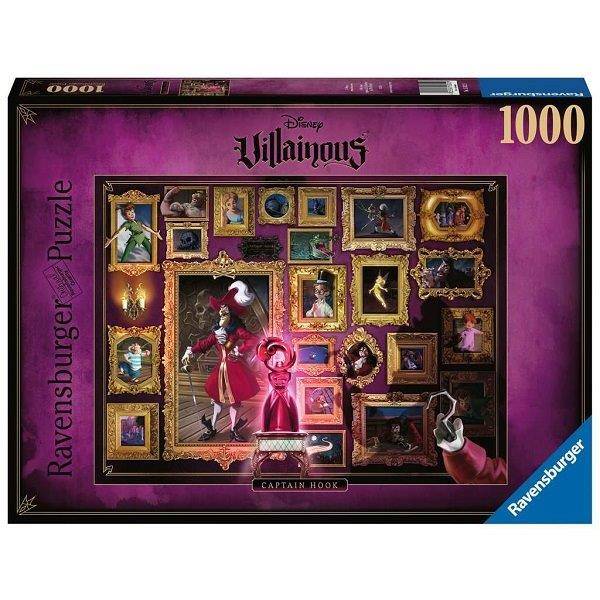 Ravensburger puzzle 1000 db-os - Disney gonoszai - Hook kapitány