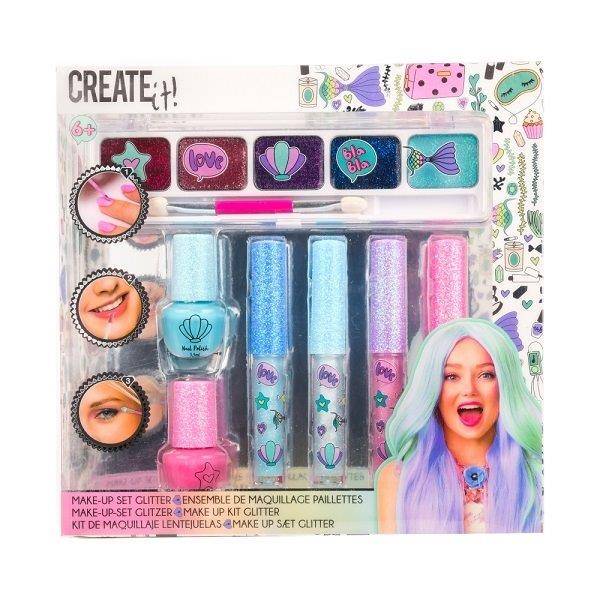 Create It! Make-Up szett csillámos sellő színekkel – Canenco