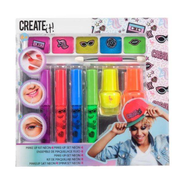 Create It! Make-Up szett neon színekkel 7 db-os – Canenco