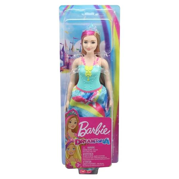 Barbie Dreamtopia hercegnő molett baba - szőke hajjal