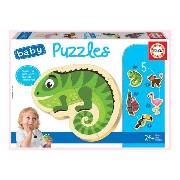 Educa 5in1 baby puzzle – Trópusi állatok