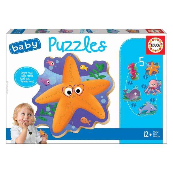 Educa 5in1 baby puzzle – Tengeri állatok