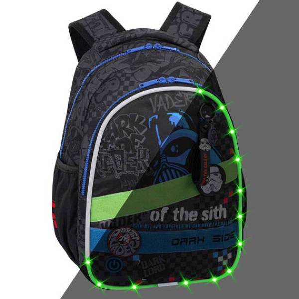CoolPack iskolatáska hátizsák LED világítással - Star Wars