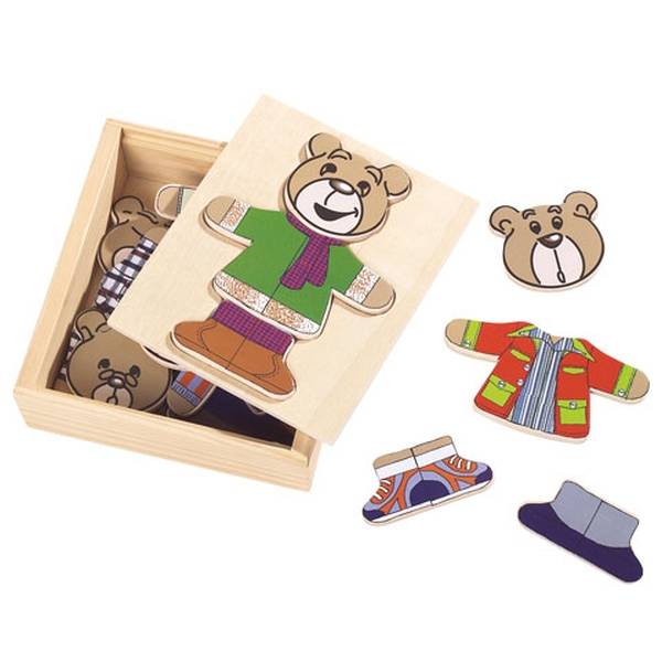 Macis öltöztető fajáték - Eichhorn