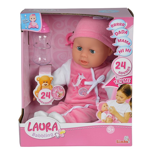 Laura baba cumisüveggel- interaktív