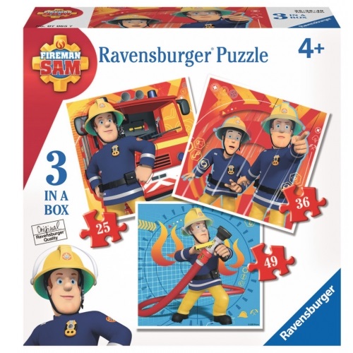 Sam a tűzoltó 3 az 1-ben puzzle - Ravensburger