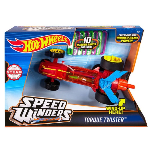 Hot Wheels Speed Winders - Torque Twister autó - piros