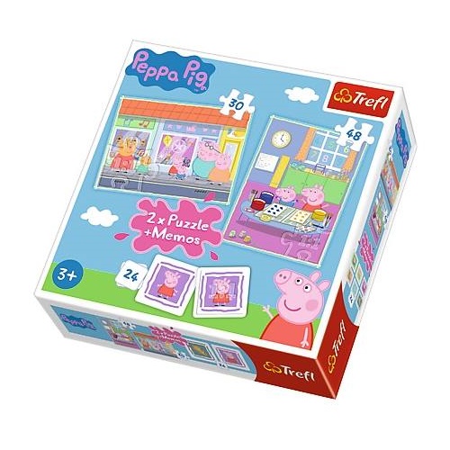 Peppa malac puzzle és memóriajáték