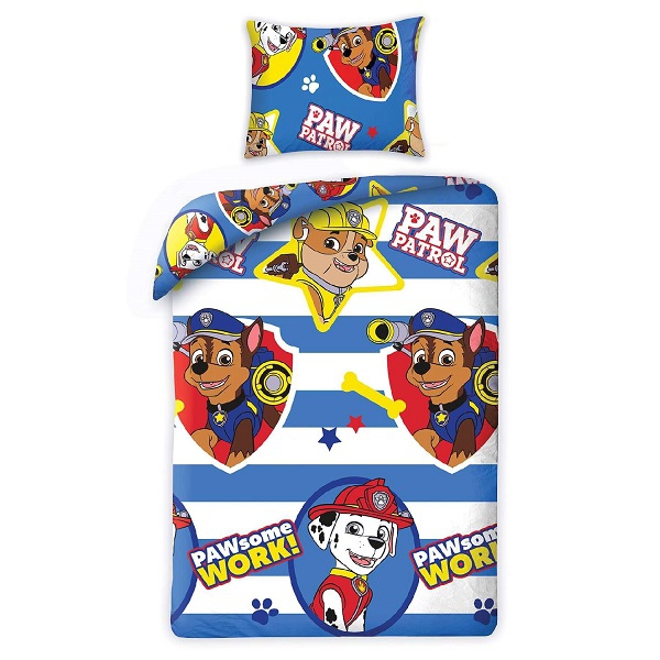 Mancs őrjárat ágyneműhuzat szett - Kutyusok jelvénnyel