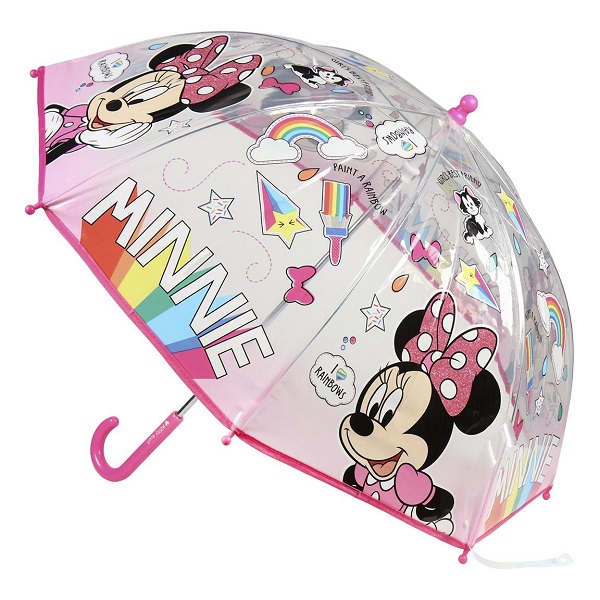 Minnie átlátszó esernyő Rainbow