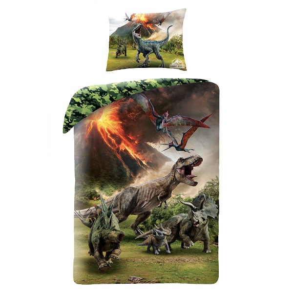 Jurassic World ágyneműhuzat T Rex csapattal