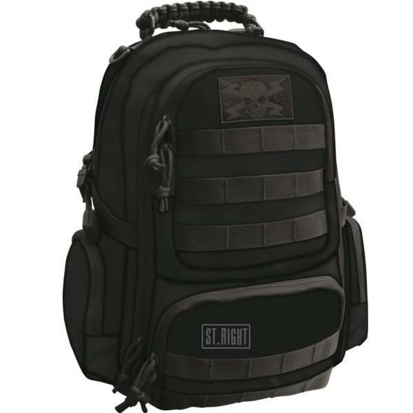 St. Right iskolatáska hátizsák Military black