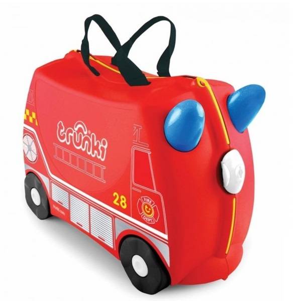 Trunki gurulós bőrönd gyerekeknek – Frank a tűzoltóautó