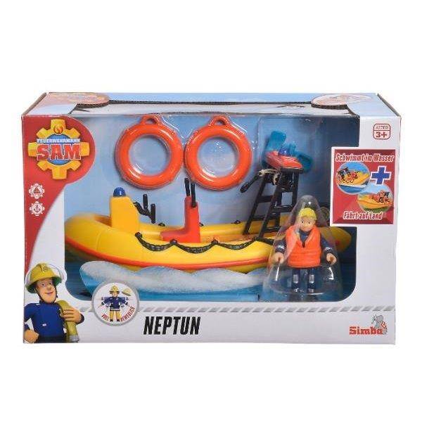 Sam a tűzoltó Neptune csónak figurával vízre tehető