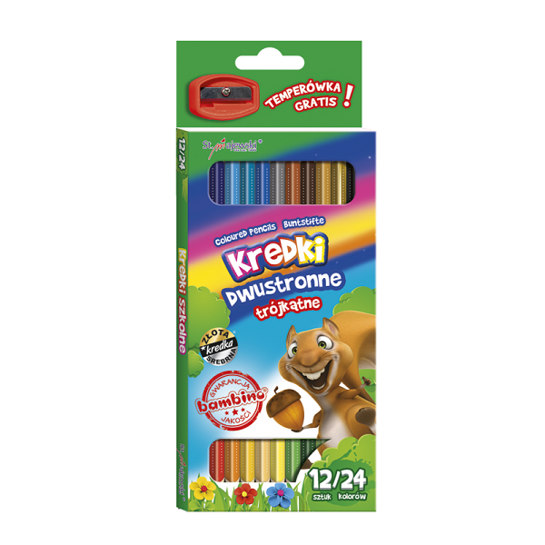 Bambino színes ceruza 2 végű 24 színű