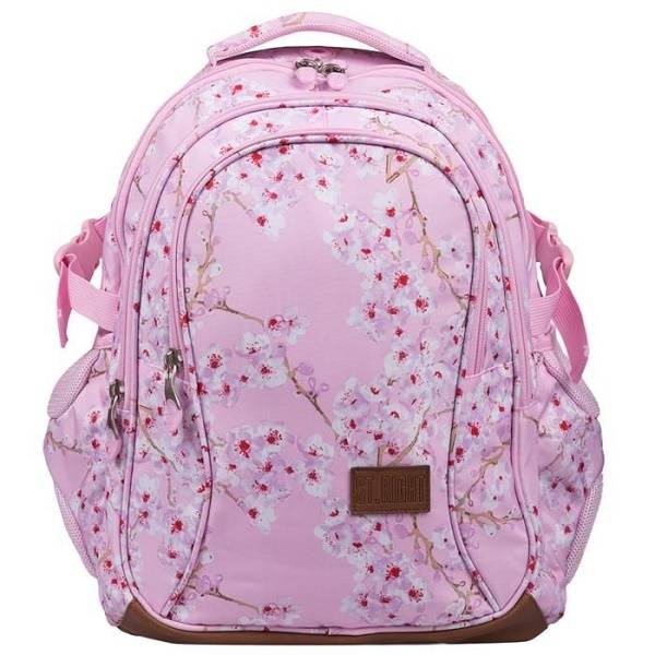 St. Right virágos iskolatáska hátizsák 4 rekeszes – Cherry Blossom