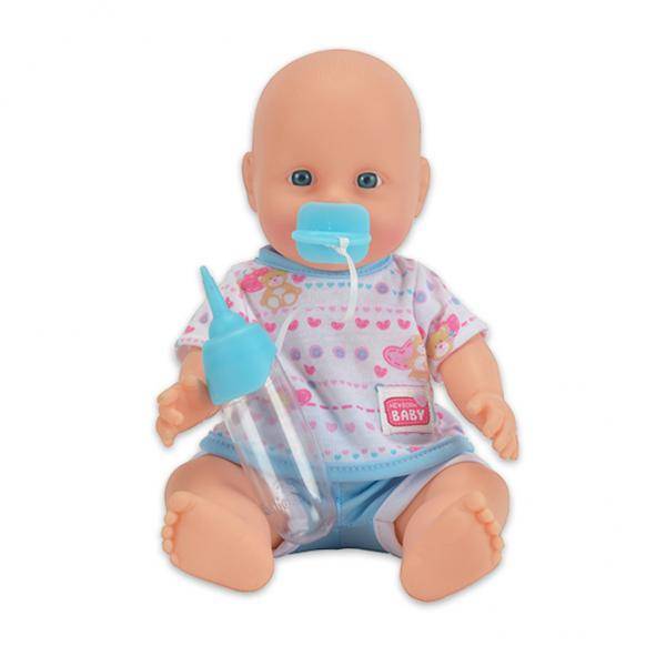 New Born pisilős baba kék ruhában - Simba