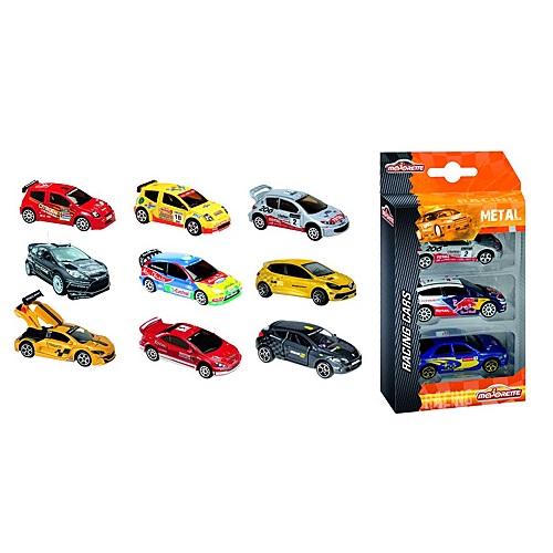 Fém versenyautók - 3 db-os szett - Majorette