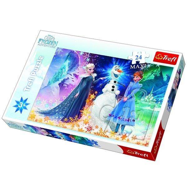 Jégvarázs maxi puzzle 24 db-os - Olaf kalandjai