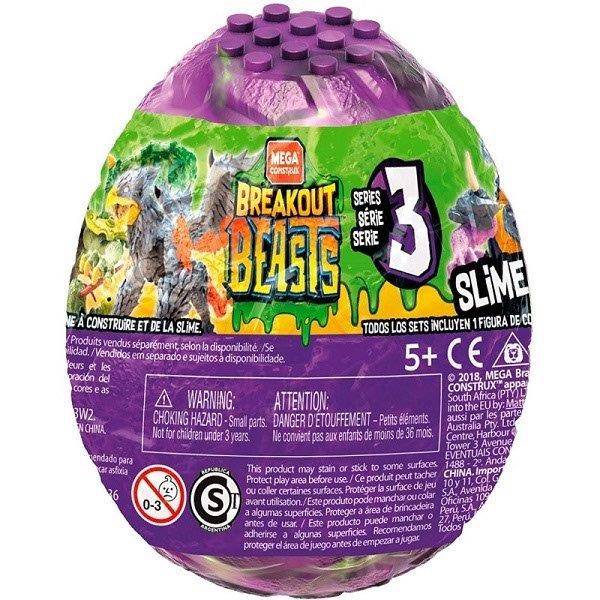 Breakout Beasts Slime meglepetés tojás - Mega Construx