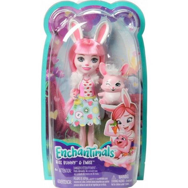 Enchantimals baba Bree Bunny kisállattal gyümölcsös szoknyában