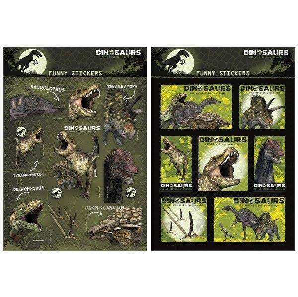 Dinoszauruszos matrica szett 16 db-os