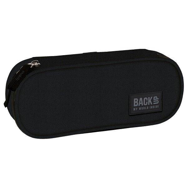 BackUp fekete ovális tolltartó