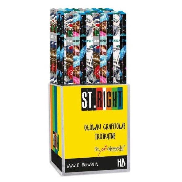 St. Right háromszög HB grafit ceruza