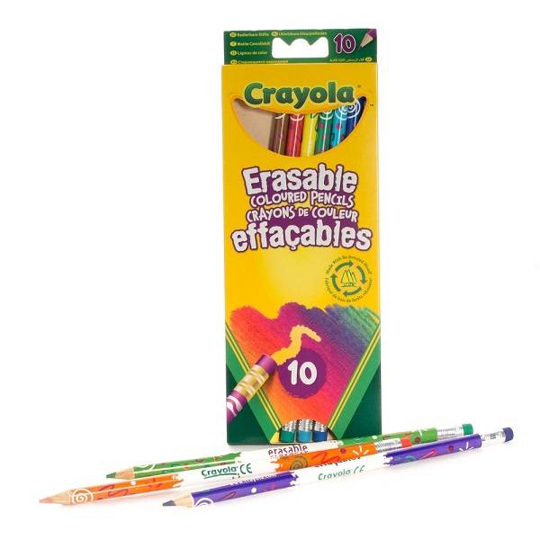 Crayola színes ceruza radírral 10 db-os 