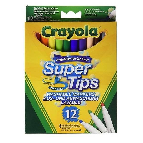 Crayola lemosható filctoll 12 db-os készlet