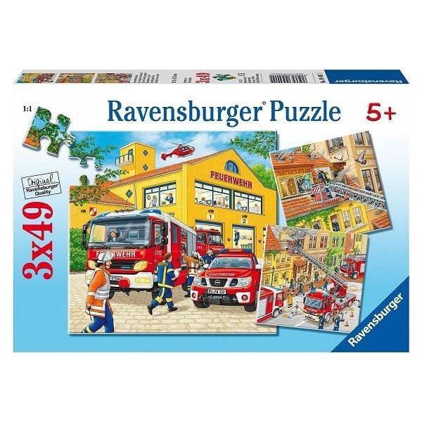 Ravensburger 3x49 db-os puzzle - Tűzoltóság