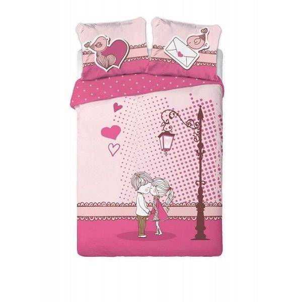 Szerelmes ágyneműhuzat szett 160x200cm