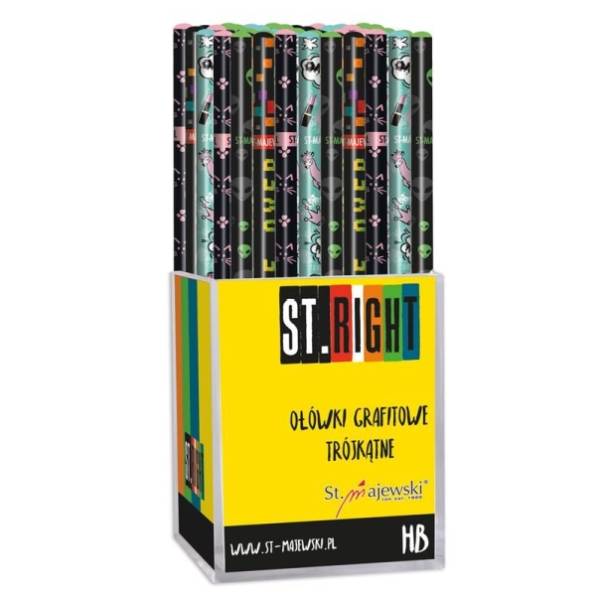 St. Right háromszög grafit ceruza HB - többféle