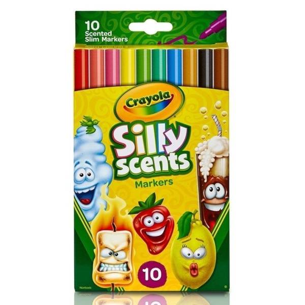 Crayola illatos filctoll 10 db-os készlet vékony hegyű