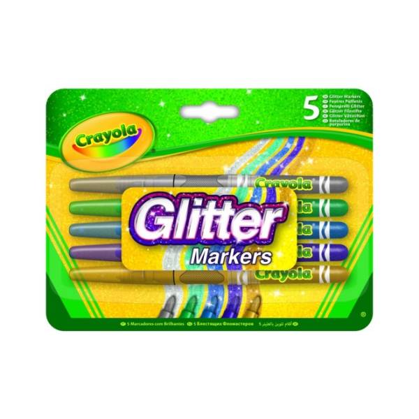 Crayola csillámos filctoll 5 db