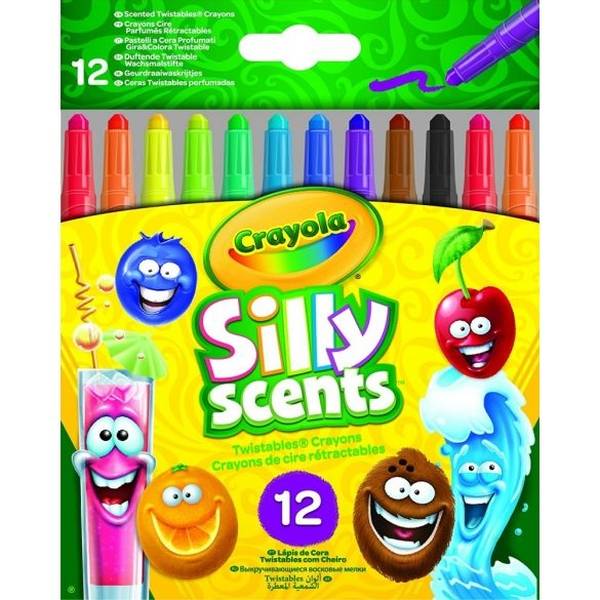 Crayola csavarozható illatos zsírkréta 12 db