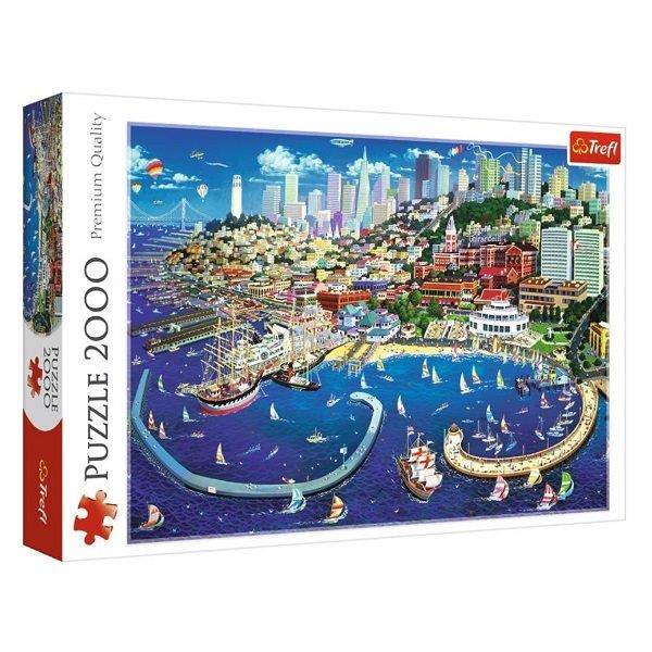 Trefl puzzle 2000 db-os - San Francisco-i öböl