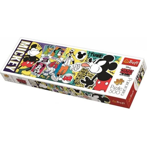 Mickey egér és barátai panoráma puzzle 500 db-os - Trefl