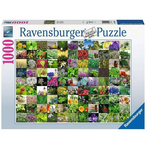 Ravensburger puzzle 1000 db-os - 99 gyógy- és fűszernövény
