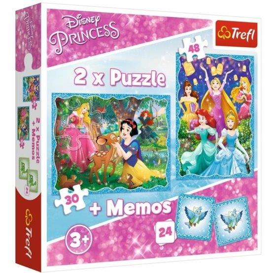 Disney Pincess puzzle és memóriajáték - Trefl