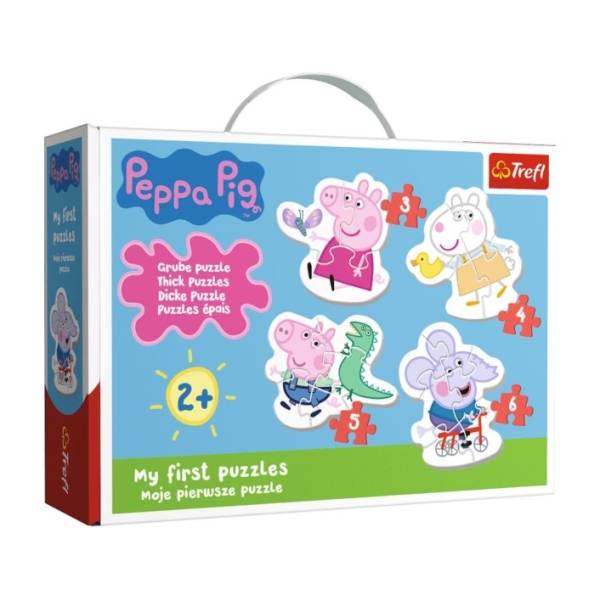 Peppa Malac baby puzzle táskában