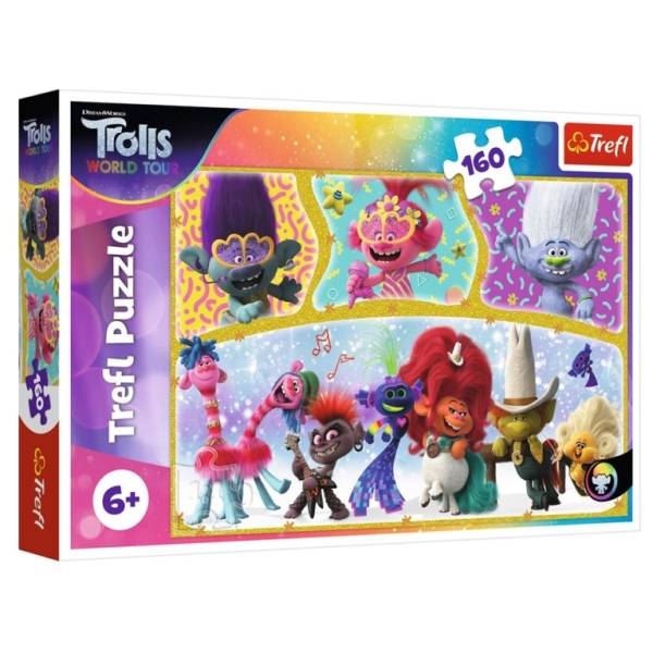 Trefl puzzle 160 db-os - Trollok a világ körül