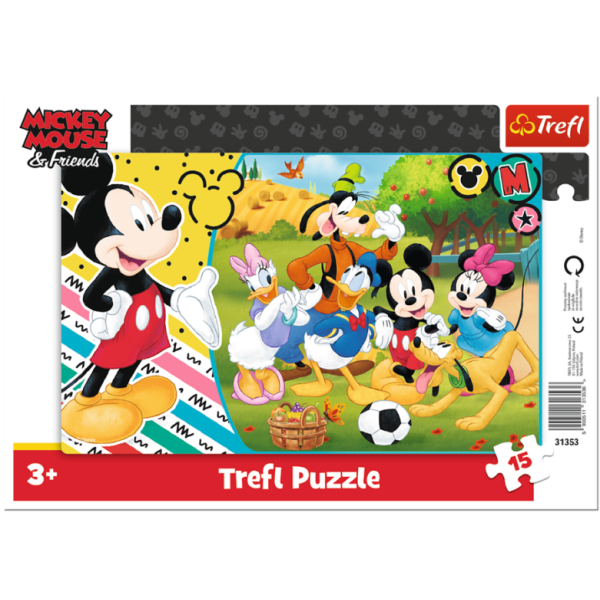 Mickey puzzle keretes 15 db-os - Mickey egér vidéken