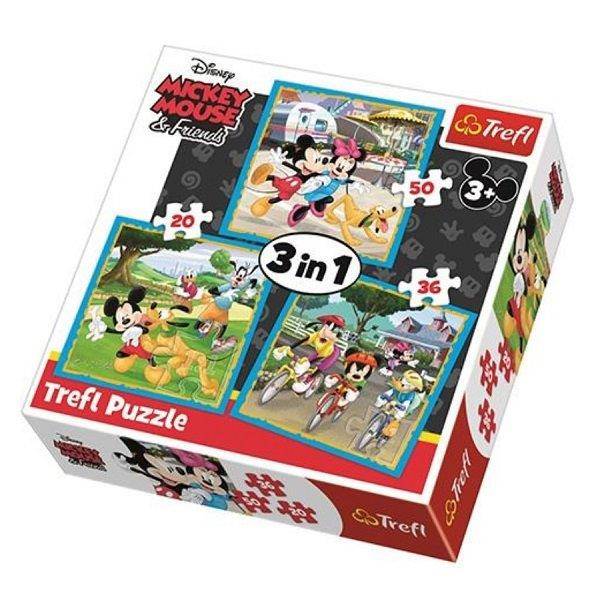 Mickey Mouse puzzle 3 az 1-ben Trefl