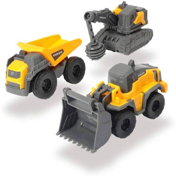 Dickie Mini Volvo Munkagépek 3 db-os szett